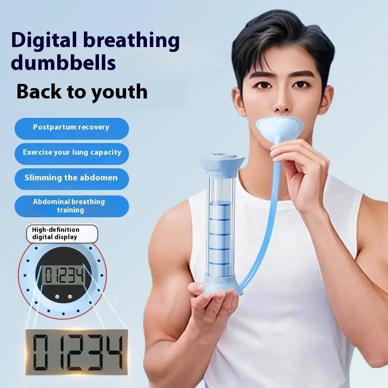 Abdominal Breathing Trainer Breathing Dumbbell Co-babel-fashion