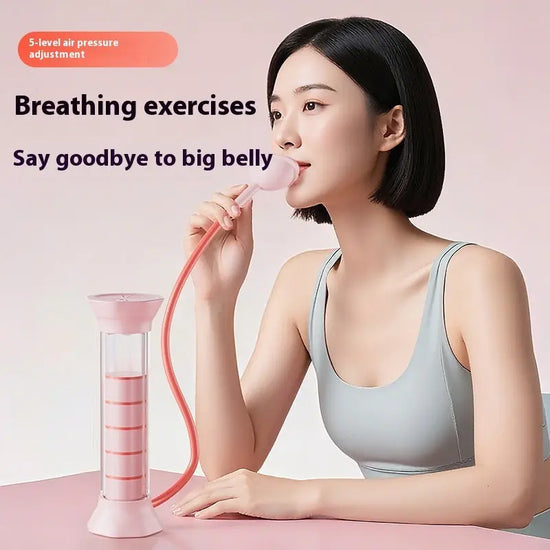 Abdominal Breathing Trainer Breathing Dumbbell Co-babel-fashion