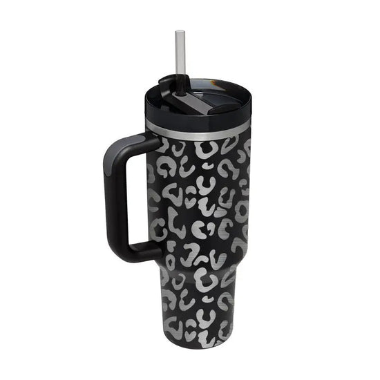 MUG Cup With Handle Portable 1200ML - Eopard pattern laser / 1200ML - BABYLON FASHION BABEL.FASHION power by FashionBrandsTop.com