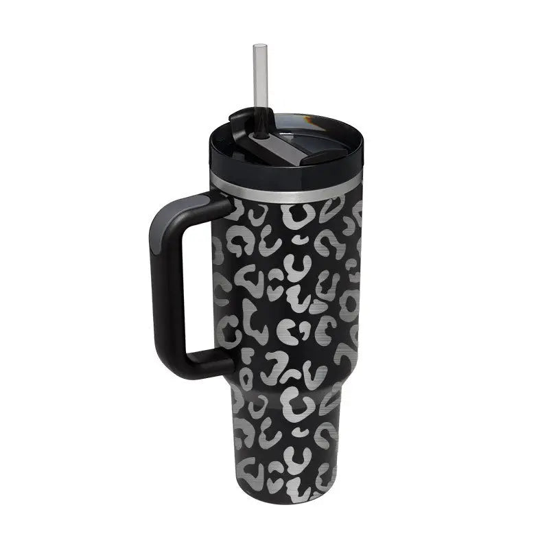 MUG Cup With Handle Portable 1200ML - Eopard pattern laser / 1200ML - BABYLON FASHION BABEL.FASHION power by FashionBrandsTop.com
