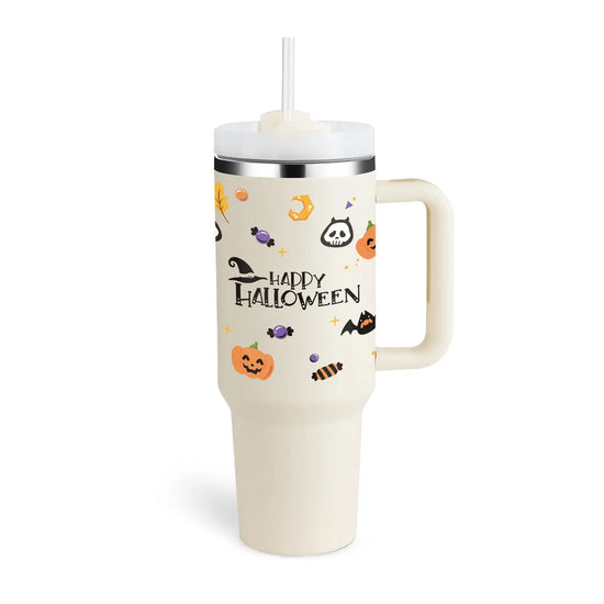 MUG Cup With Handle Portable 1200ML - Halloween Cream white / 1200ML - BABYLON FASHION BABEL.FASHION power by FashionBrandsTop.com