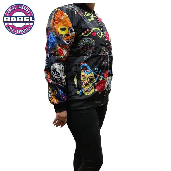 Ladies Bomber Jacket Hallowen BABEL FASHION