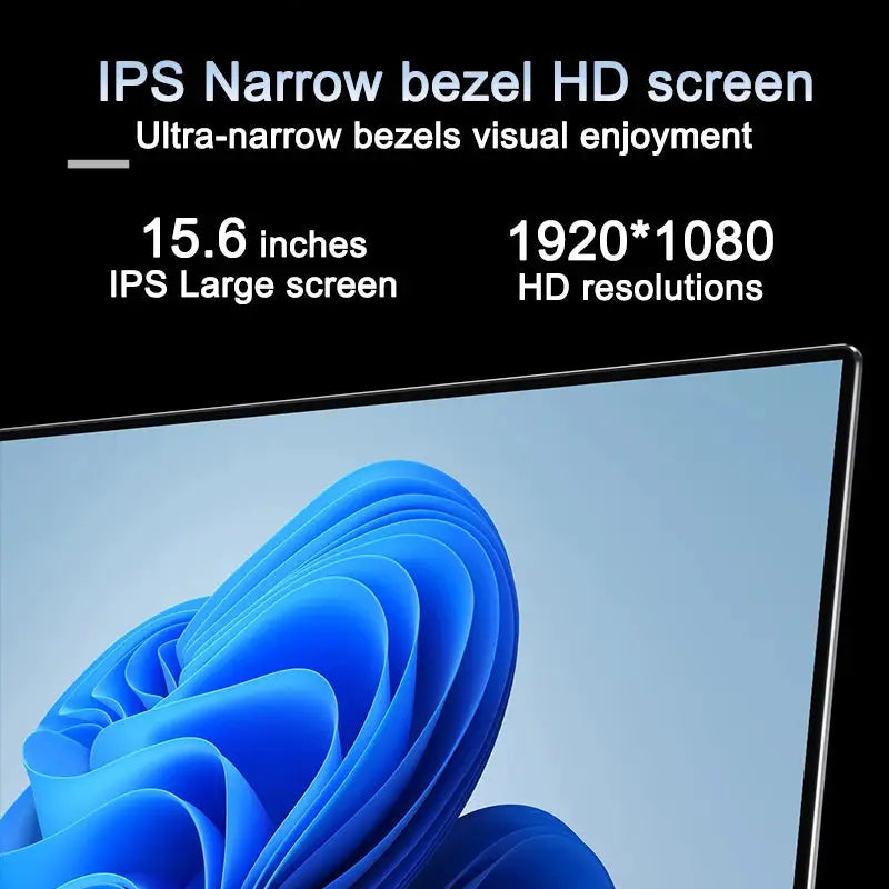 New 15.6" Inch Laptop, Windows 11 Pro N5095 1920x1080 32GB+2048 GB Fingerprint Unlock,Backlit Keyboard,Portable Office Notebook BABEL.FASHION