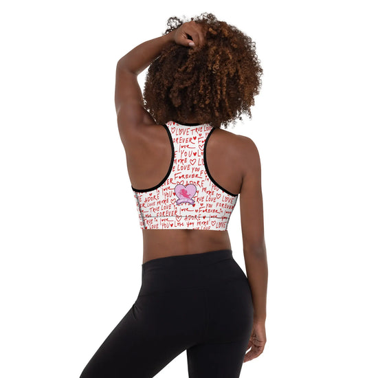 Padded Sports Bra BABEL Team Love BABEL.FASHION
