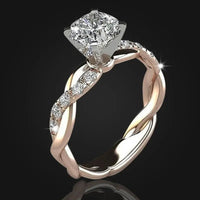 Princess Square Diamond Ring BabelFashion