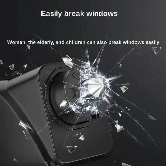 Safety Hammer Car Emergency Rescue Kit Key Chain Knife Life Saving Seat Belt Cutter Window Breaker Glass Emergency Hammer BABEL.FASHION