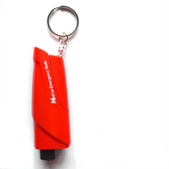 Safety Hammer Car Emergency Rescue Kit Key Chain Knife Life Saving Seat Belt Cutter Window Breaker Glass Emergency Hammer BABEL.FASHION