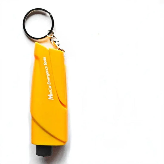 Safety Hammer Car Emergency Rescue Kit Key Chain Knife Life Saving Seat Belt Cutter Window Breaker Glass Emergency Hammer BABEL.FASHION