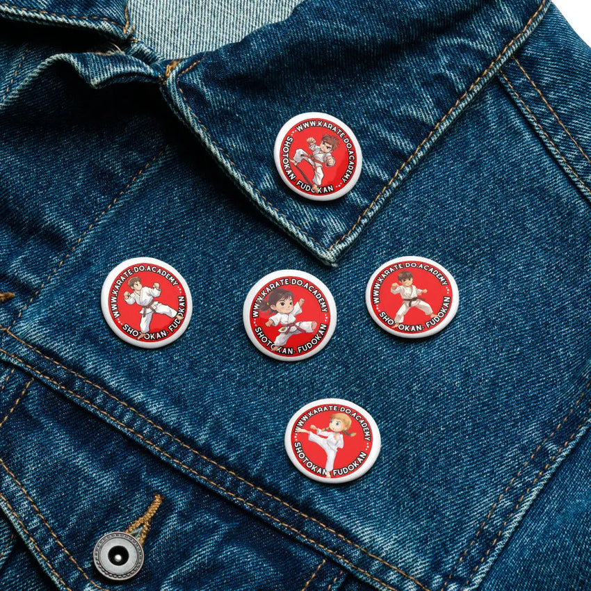 Set of pin buttons Karate-Do.Academy BABEL.FASHION power by FashionBrandsTop.com