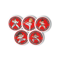 Set of pin buttons Karate-Do.Academy BABEL.FASHION power by FashionBrandsTop.com