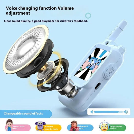 Walkie Talkies For Kids Handheld 2 Pack Rechargeable Intercom Cam Outdoor Family Games Gift For Boys Girls Co-babel-fashion