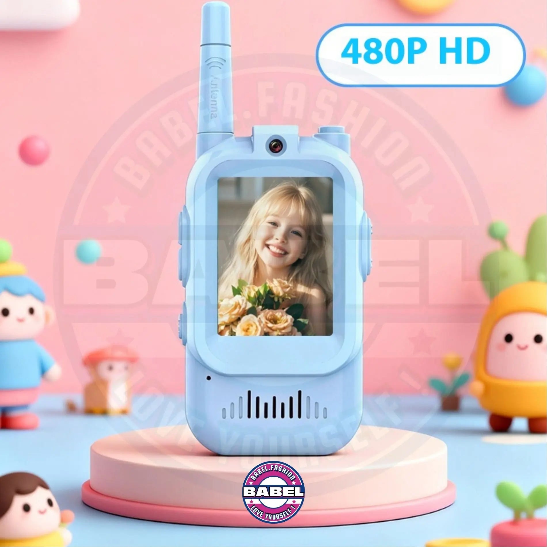 Walkie Talkies For Kids Handheld 2 Pack Rechargeable Intercom Cam Outdoor Family Games Gift For Boys Girls Co-babel-fashion