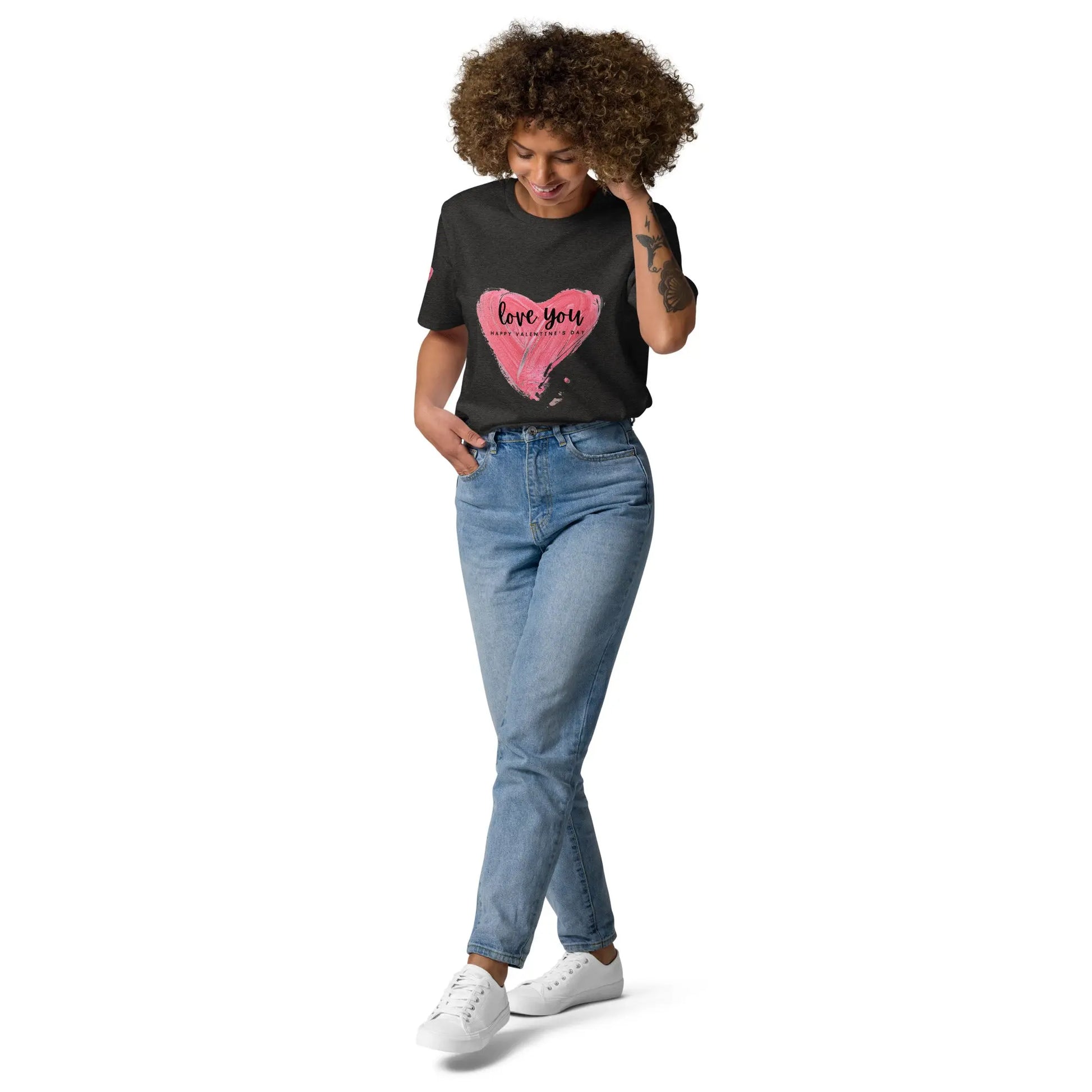 Babylon valentine cotton t-shirt - Dark Heather Grey / S - Babylon.Fashion Babylon.Fashion