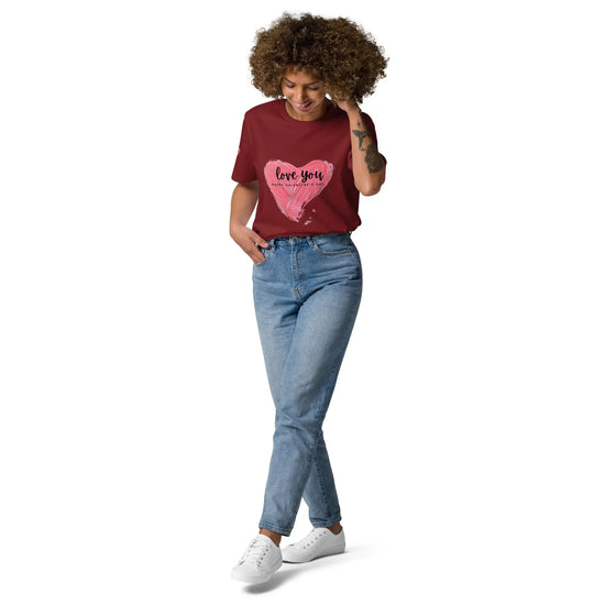 Babylon valentine cotton t-shirt - Burgundy / S - Babylon.Fashion Babylon.Fashion