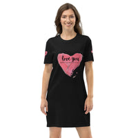 Babylon Valentines cotton t-shirt dress - Black / XS - Babylon.Fashion Babylon.Fashion