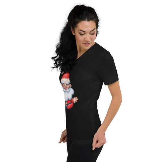 CHRISTMAS Unisex Short Sleeve V-Neck T-Shirt - Babylon.Fashion Babylon.Fashion