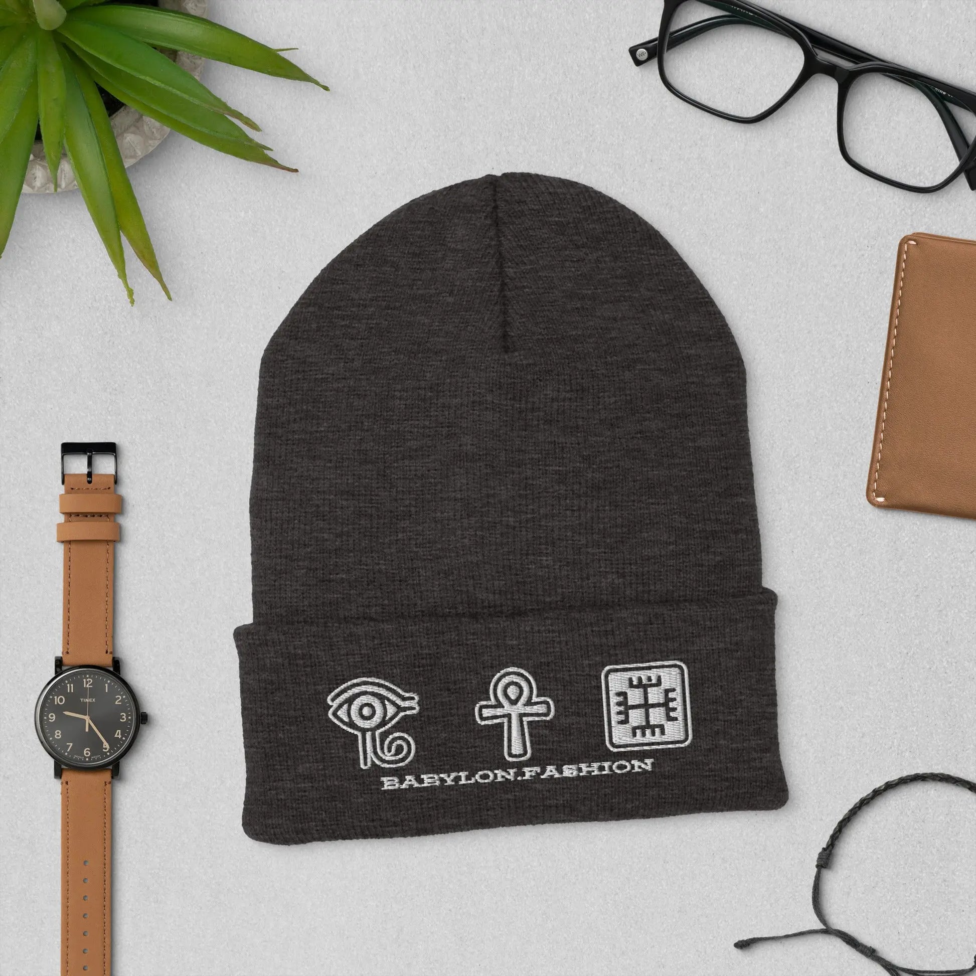 Cuffed Beanie - Dark Grey - Babylon.Fashion Babylon.Fashion