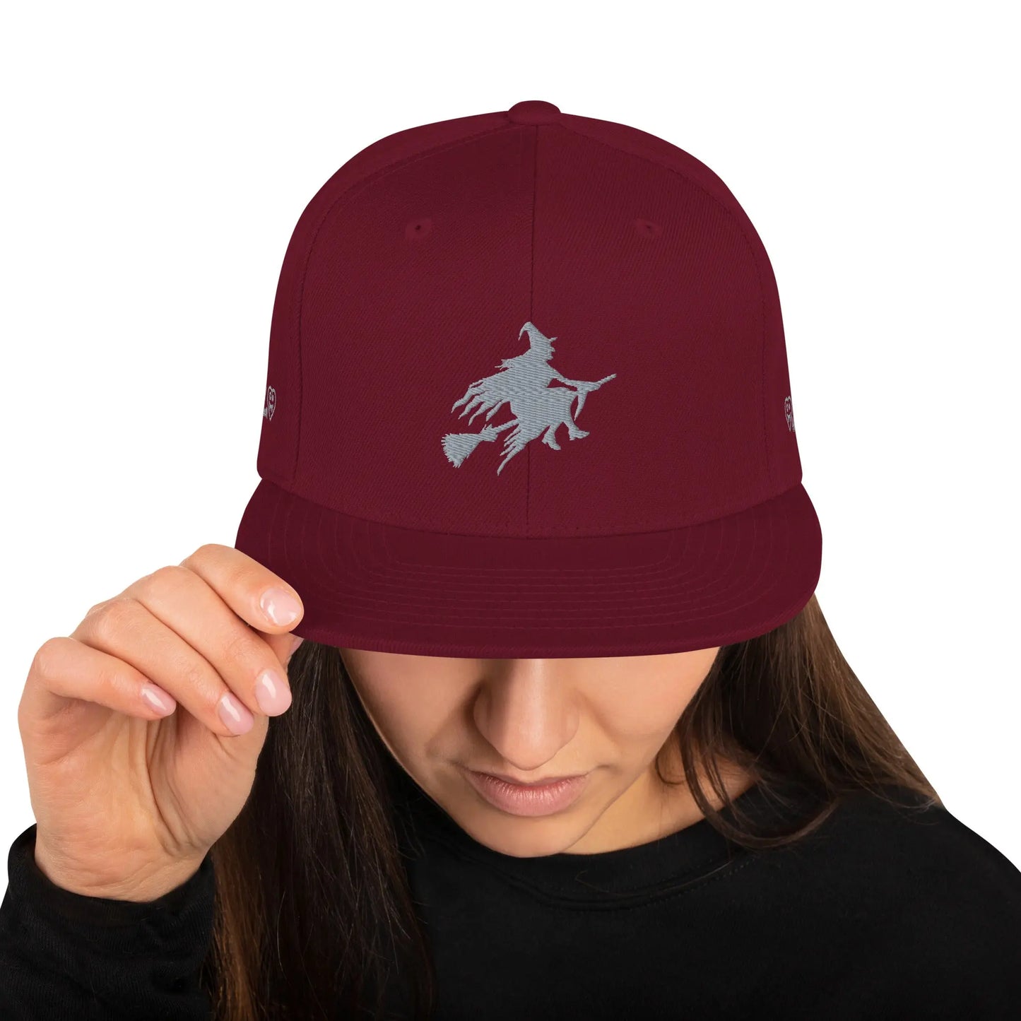 Halooween Snapback Hat - Maroon - Babylon.Fashion Babylon.Fashion