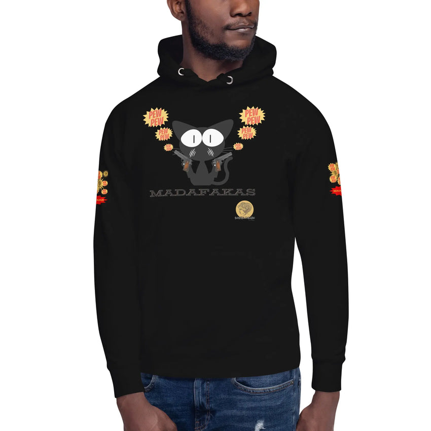 Hoodie PEW PEW - Black / S - Babylon.Fashion Babylon.Fashion