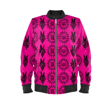 Ladies Jacket TRIBAL BABEL - Ladies Bomber Jacket- XXS 0-2UK / Waterproof Outer / Quilted Inner - Contrado Babylon.Fashion