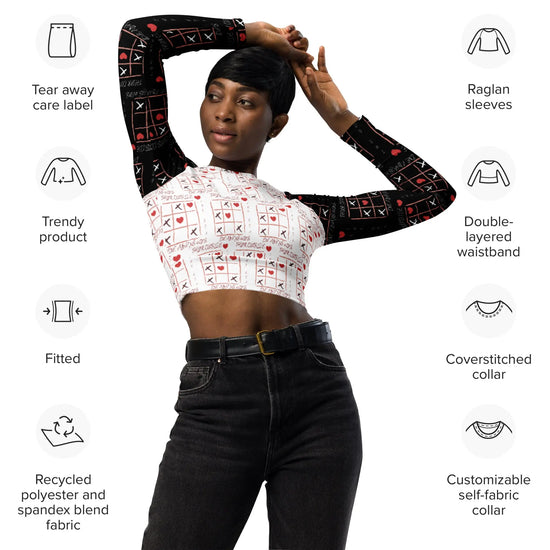 Long-sleeve crop top X/0 - Babylon.Fashion Babylon.Fashion