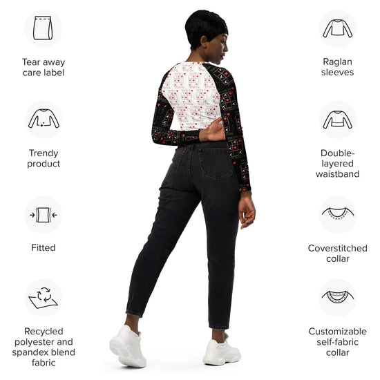 Long-sleeve crop top X/0 - Babylon.Fashion Babylon.Fashion