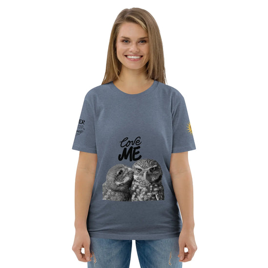 Unisex organic cotton t-shirt - Dark Heather Blue / S - Babylon.Fashion Babylon.Fashion