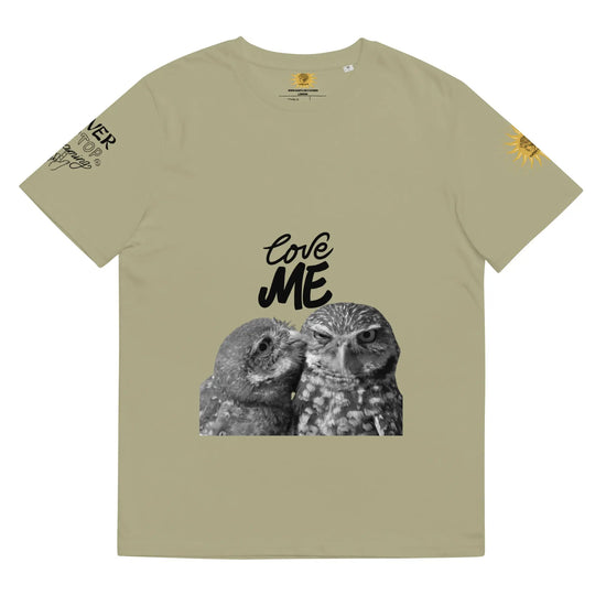 Unisex organic cotton t-shirt LOVE ME - Sage / S - Babylon.Fashion Babylon.Fashion