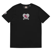 T-shirt LOVE TEAM cotton - Black / S - Babylon.Fashion Babylon.Fashion