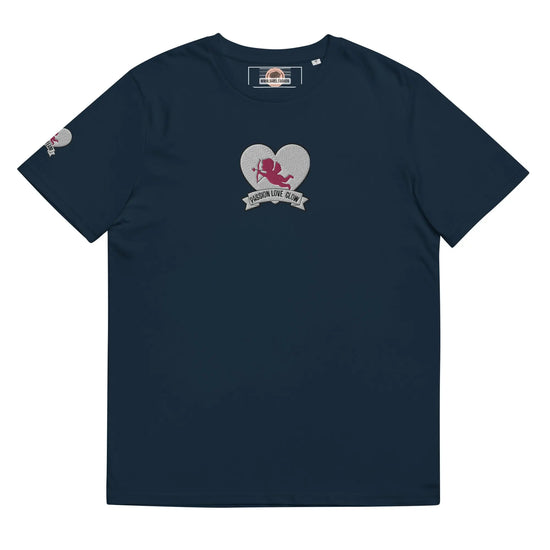 T-shirt LOVE TEAM cotton - French Navy / S - Babylon.Fashion Babylon.Fashion