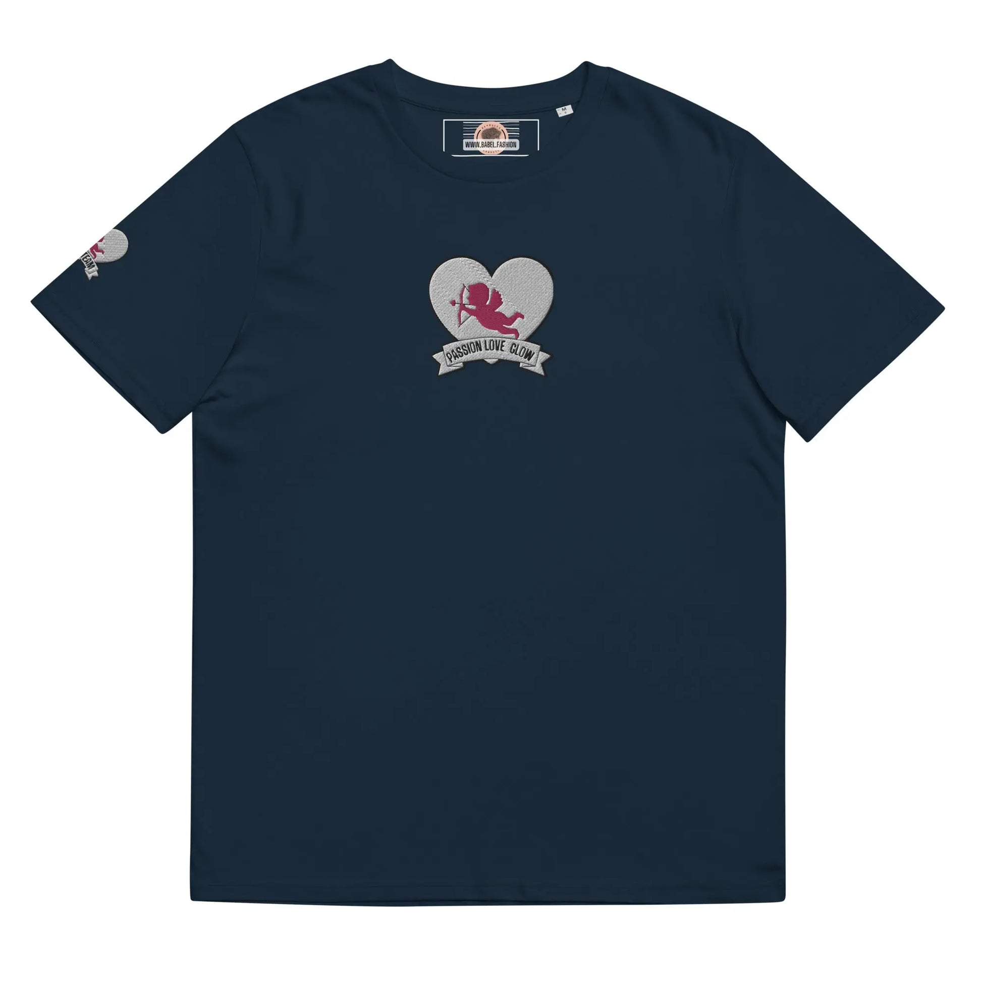 T-shirt LOVE TEAM cotton - French Navy / S - Babylon.Fashion Babylon.Fashion