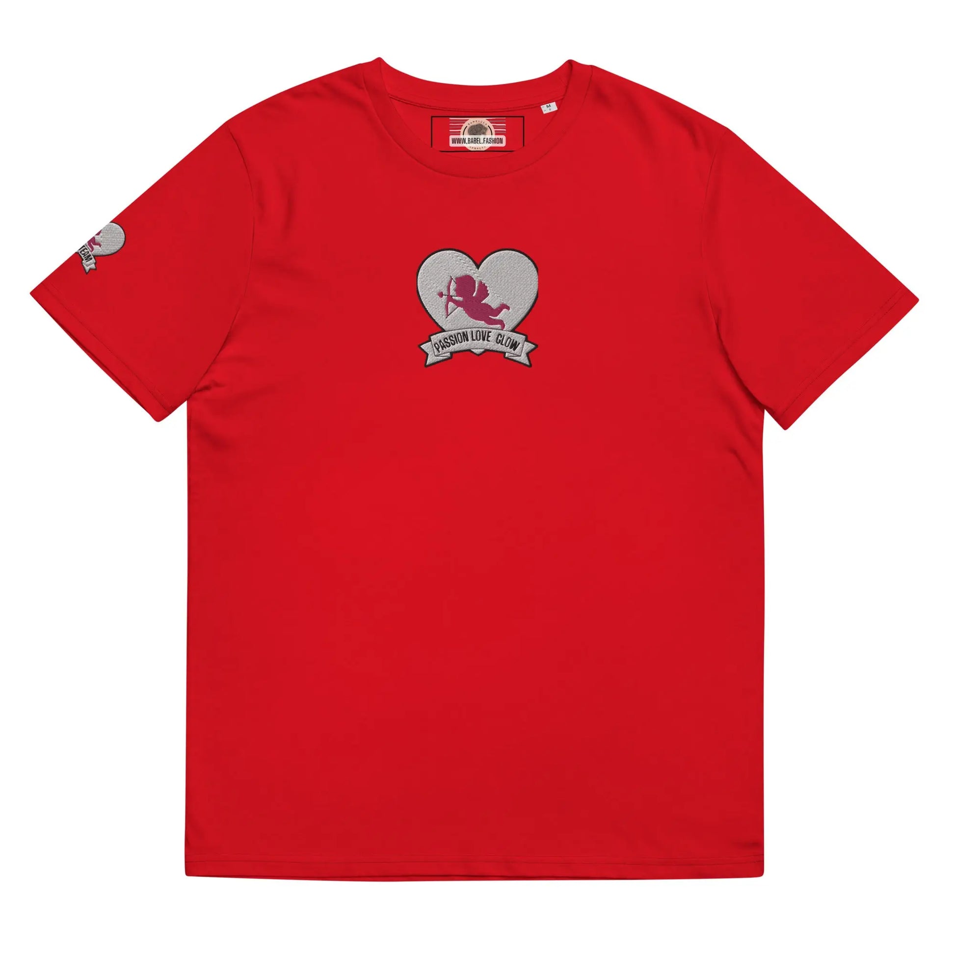 T-shirt LOVE TEAM cotton - Red / S - Babylon.Fashion Babylon.Fashion
